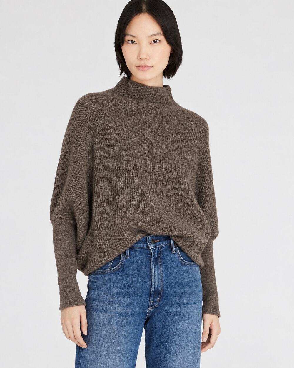 Club Monaco Emma Cashmere Sweater in Brown Size Large
